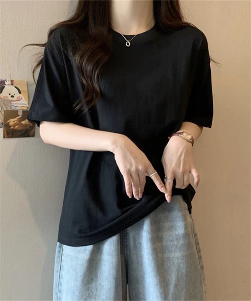 Dream garden（ドリームガーデン）の「レディス半袖Tシャツ（Tシャツ/カットソー・レディース・ブラック/チャコールグレー/ホワイト/ピンク/グリーン/イエロー/パープル/ブルー/オレンジ/ダークブルー/レッド/チェリーピンク/ライトブルー・M/L/XL/XXL）」の19枚目の写真