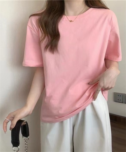 Dream garden（ドリームガーデン）の「レディス半袖Tシャツ（Tシャツ/カットソー・レディース・ブラック/チャコールグレー/ホワイト/ピンク/グリーン/イエロー/パープル/ブルー/オレンジ/ダークブルー/レッド/チェリーピンク/ライトブルー・M/L/XL/XXL）」の21枚目の写真
