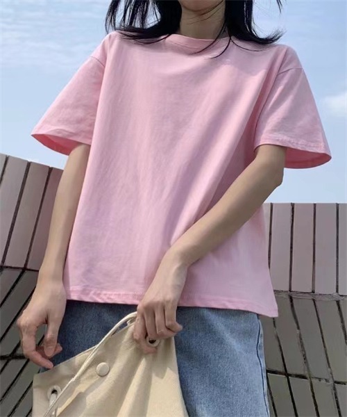 Dream garden（ドリームガーデン）の「レディス半袖Tシャツ（Tシャツ/カットソー・レディース・ブラック/チャコールグレー/ホワイト/ピンク/グリーン/イエロー/パープル/ブルー/オレンジ/ダークブルー/レッド/チェリーピンク/ライトブルー・M/L/XL/XXL）」の22枚目の写真