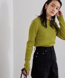 【WEB限定】WOOL混変形RIBプルオーバー