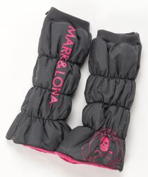 超美品!! MARK&LONA レッグウォーマー 中綿ダウン ピンクゴールド金具 超美品!! MARK&LONA レッグウォーマー 中綿ダウン ピンク