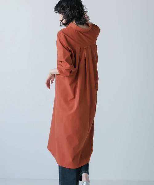 Bou Jeloud（ブージュルード）の「バックロングAラインチュニック（チュニック・レディース・カーキ/ブラック/ベージュ/ピンク・38）」の19枚目の写真