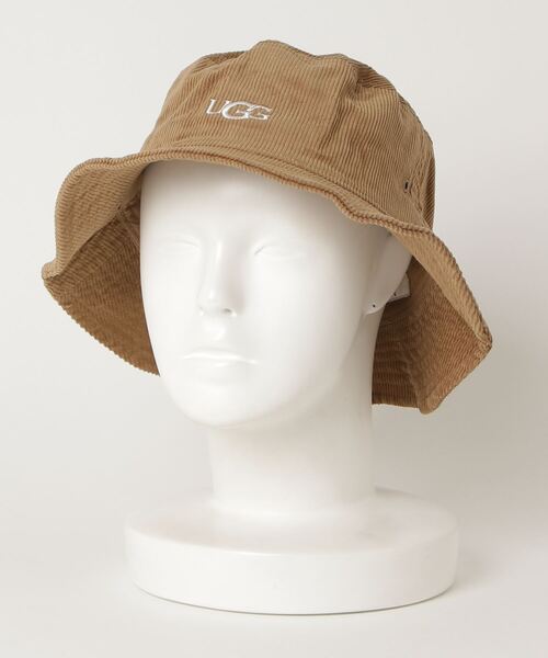UGG(アグ)の「UGG アグ コーデュロイ バケット ハット CORDUROY BUCKET HAT(ハット・レディース・ベージュ/ブラウン/グリーン・L/M)」の2枚目の写真