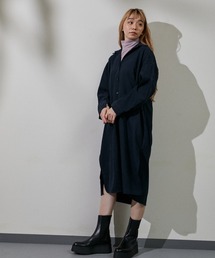 ロングシャツワンピース