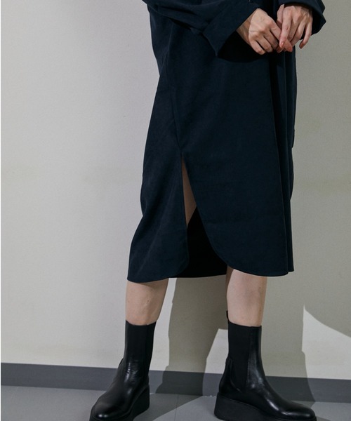 ECRIRE(エクリール)の「ロングシャツワンピース(ワンピース・レディース・ブラック/ベージュ/ブラウン・フリー)」の10枚目の写真
