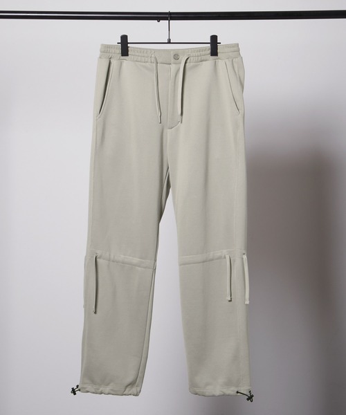 EMMA CLOTHES（エマクローズ）の「ドローコード クオリティーブライト裏毛スウェットテーパードパンツ/EMMA CLOTHES（スウェットパンツ・メンズ・ブラック/アッシュブラウン/ダークグレー/グリーン系その他/グレイッシュベージュ/ブルー系その他・M/L）」の4枚目の写真