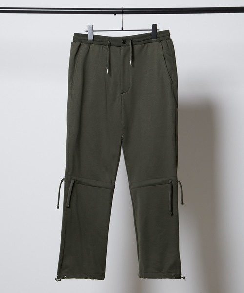 EMMA CLOTHES（エマクローズ）の「ドローコード クオリティーブライト裏毛スウェットテーパードパンツ/EMMA CLOTHES（スウェットパンツ・メンズ・ブラック/アッシュブラウン/ダークグレー/グリーン系その他/グレイッシュベージュ/ブルー系その他・M/L）」の3枚目の写真