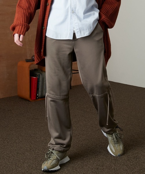 EMMA CLOTHES（エマクローズ）の「ドローコード クオリティーブライト裏毛スウェットテーパードパンツ/EMMA CLOTHES（スウェットパンツ・メンズ・ブラック/アッシュブラウン/ダークグレー/グリーン系その他/グレイッシュベージュ/ブルー系その他・M/L）」の17枚目の写真