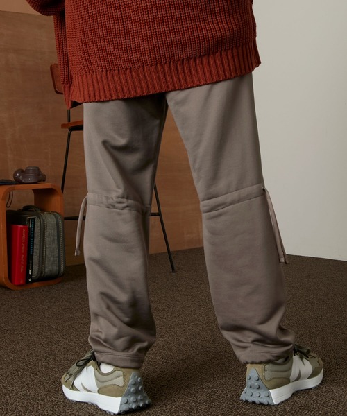 EMMA CLOTHES（エマクローズ）の「ドローコード クオリティーブライト裏毛スウェットテーパードパンツ/EMMA CLOTHES（スウェットパンツ・メンズ・ブラック/アッシュブラウン/ダークグレー/グリーン系その他/グレイッシュベージュ/ブルー系その他・M/L）」の19枚目の写真