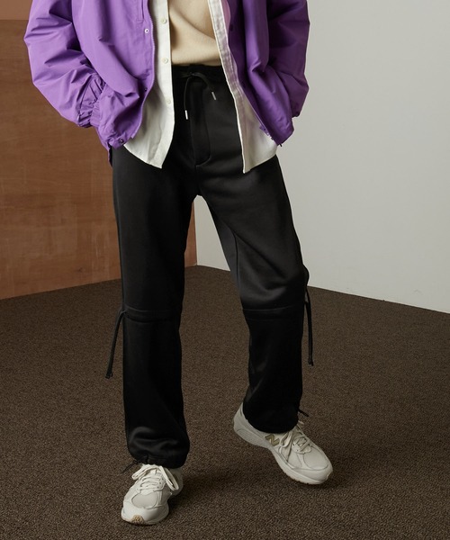 EMMA CLOTHES（エマクローズ）の「ドローコード クオリティーブライト裏毛スウェットテーパードパンツ/EMMA CLOTHES（スウェットパンツ・メンズ・ブラック/アッシュブラウン/ダークグレー/グリーン系その他/グレイッシュベージュ/ブルー系その他・M/L）」の21枚目の写真