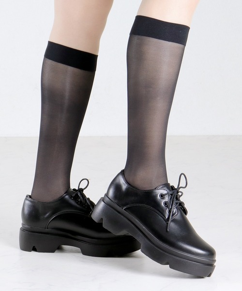 LibertyDoll(リバティードール)の「Liberty Doll / 厚底オックスフォードシューズ(3030)(ドレスシューズ・レディース・ブラック/ブラック系その他・M/L/LL/S)」の4枚目の写真
