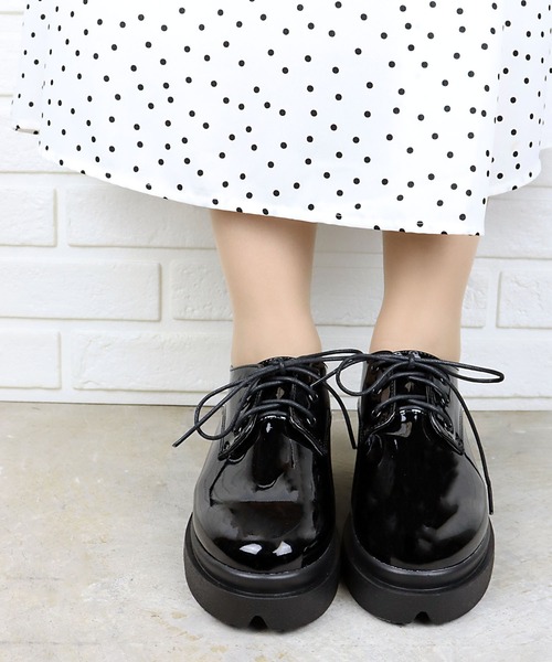 LibertyDoll(リバティードール)の「Liberty Doll / 厚底オックスフォードシューズ(3030)(ドレスシューズ・レディース・ブラック/ブラック系その他・M/L/LL/S)」の9枚目の写真