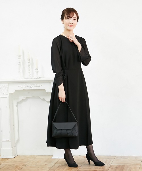 本命ギフト 喪服 Web限定 前開きファスナーaラインシルエットブラックフォーマルワンピース ワンピース Aimer エメ のファッション 在庫分特価 Controller Com Co