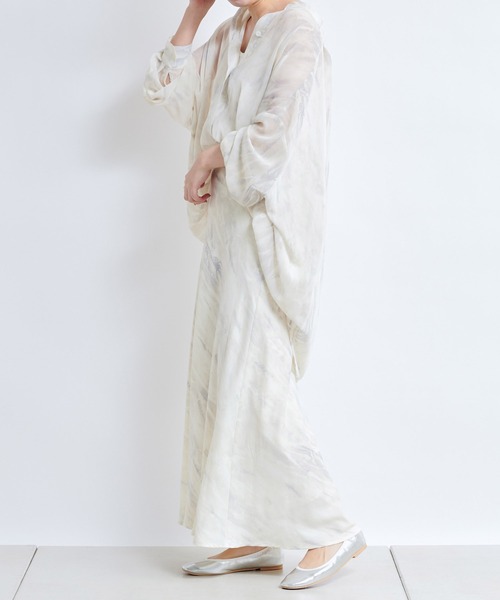 DouDou（ドゥドゥ）の「マーブルプリントBIGシャツ（シャツ/ブラウス・レディース・グリーン/ブルー・FREE）」の14枚目の写真