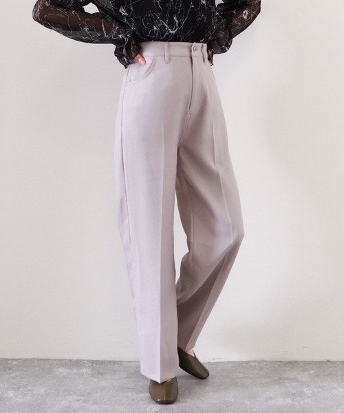 archives（アルシーヴ）の「エステルツイルストレッチパンツ（その他パンツ・レディース・チャコールグレー/ベージュ/オレンジ/グレイッシュベージュ・MEDIUM）」の12枚目の写真