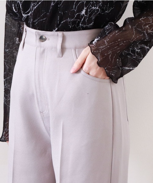 archives（アルシーヴ）の「エステルツイルストレッチパンツ（その他パンツ・レディース・チャコールグレー/ベージュ/オレンジ/グレイッシュベージュ・MEDIUM）」の7枚目の写真