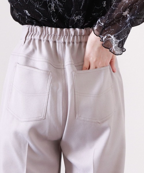 archives（アルシーヴ）の「エステルツイルストレッチパンツ（その他パンツ・レディース・チャコールグレー/ベージュ/オレンジ/グレイッシュベージュ・MEDIUM）」の6枚目の写真