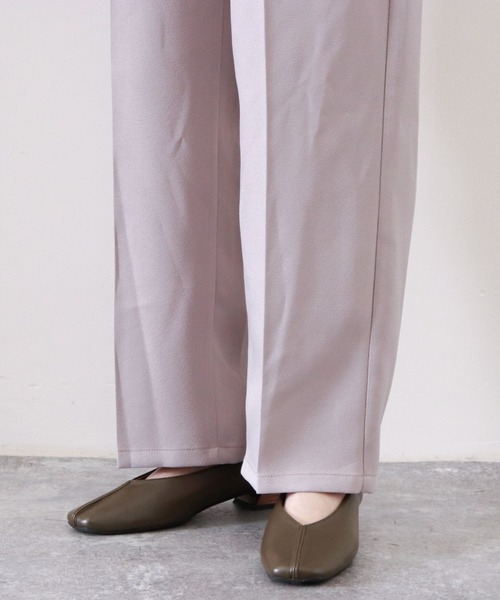 archives（アルシーヴ）の「エステルツイルストレッチパンツ（その他パンツ・レディース・チャコールグレー/ベージュ/オレンジ/グレイッシュベージュ・MEDIUM）」の5枚目の写真