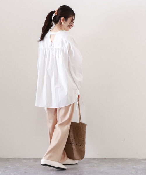 archives（アルシーヴ）の「エステルツイルストレッチパンツ（その他パンツ・レディース・チャコールグレー/ベージュ/オレンジ/グレイッシュベージュ・MEDIUM）」の19枚目の写真