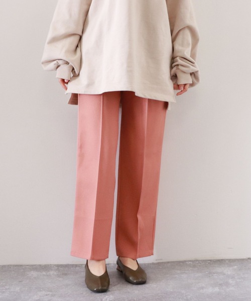 archives（アルシーヴ）の「エステルツイルストレッチパンツ（その他パンツ・レディース・チャコールグレー/ベージュ/オレンジ/グレイッシュベージュ・MEDIUM）」の13枚目の写真