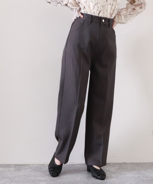 archives（アルシーヴ）の「エステルツイルストレッチパンツ（その他パンツ・レディース・チャコールグレー/ベージュ/オレンジ/グレイッシュベージュ・MEDIUM）」の15枚目の写真