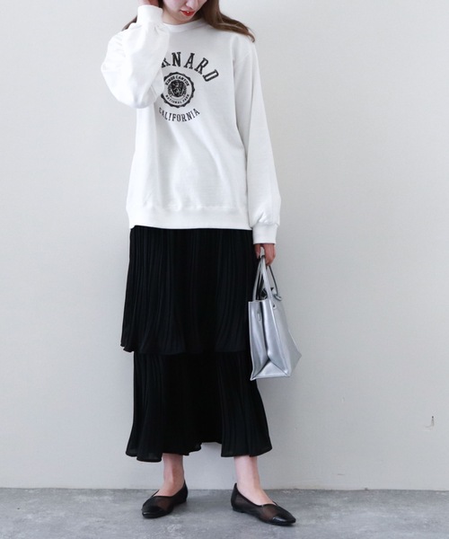 archives（アルシーヴ）の「プリーツティアードスカート（スカート・レディース・ブルー/ブラック/ピンクベージュ/ベージュ/グリーン・MEDIUM）」の11枚目の写真