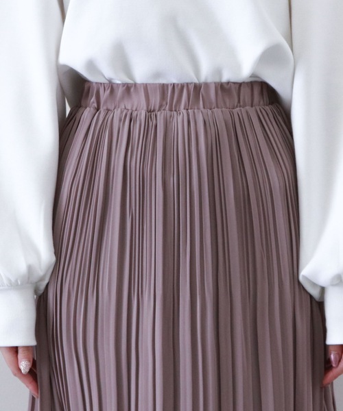 archives（アルシーヴ）の「プリーツティアードスカート（スカート・レディース・ブルー/ブラック/ピンクベージュ/ベージュ/グリーン・MEDIUM）」の18枚目の写真