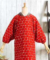 KIMONOMACHI（キモノマチ）の「KIMONOMACHI オリジナル 割烹着 ロング丈 日本製 普段使いに、誕生日、母の日ギフトに（エプロン）」