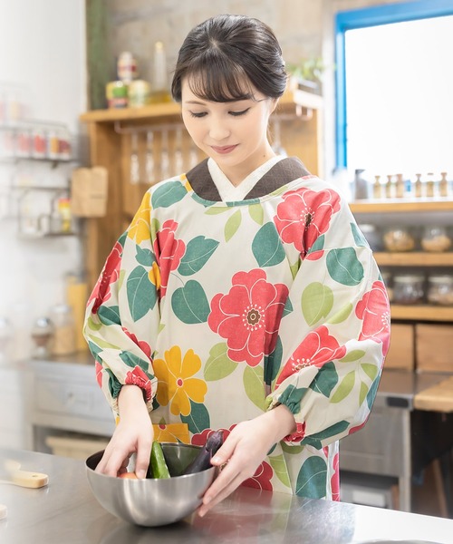Kimonomachi オリジナル 割烹着 ロング丈 エプロン Kimonomachi キモノマチ のファッション通販 Zozotown