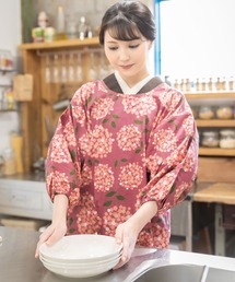 KIMONOMACHI（キモノマチ）の「KIMONOMACHI オリジナル 割烹着 ロング丈 日本製 普段使いに、誕生日、母の日ギフトに（エプロン）」
