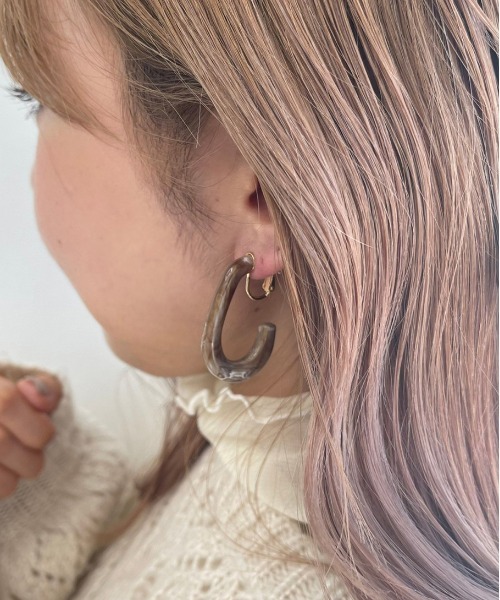 apres jour mignon（アプレジュールミニョン）の「【apresjour mignon×ARIAZ】アソートカラーイヤリング（イヤリング・レディース・モカ/アイボリー/オフホワイト/グレイッシュベージュ/ダークブラウン/マスタード/ライトブラウン/その他・ONESIZE）」の7枚目の写真