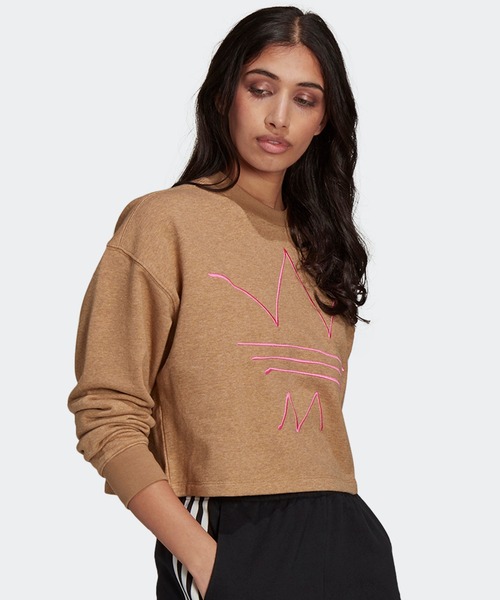 adidas（アディダス）の「R.Y.V. スウェット / アディダスオリジナルス（スウェット・レディース・キャメル/オフホワイト/スミクロ・SMALL/MEDIUM/XX-LARGE/LARGE/X-LARGE/X-SMALL）」の6枚目の写真