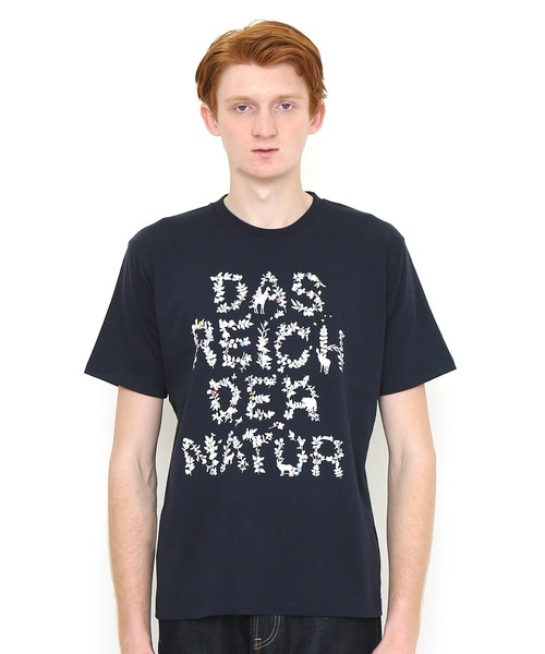 ネイチャータイポグラフィー Tシャツ ネイビー Tシャツ カットソー Design Tshirts Store Graniph デザイン ティーシャツ ストア グラニフ のファッション通販 Zozotown