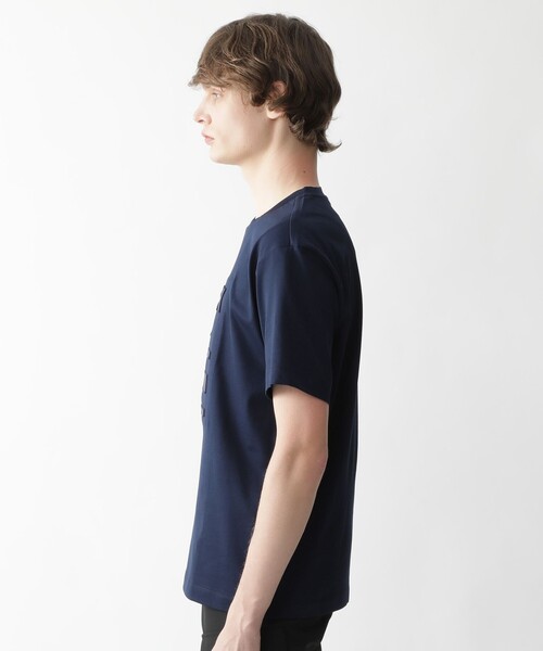 ブラックレーベル クレストブリッジ　ノバチェック　Tシャツ　ネイビー BLACK LABEL CRESTBRIDGE（ブラックレーベル・クレストブリッジ