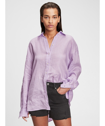 GAP | オーバーサイズ リネンシャツ(シャツ/ブラウス)