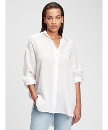 GAP | オーバーサイズ リネンシャツ(シャツ/ブラウス)