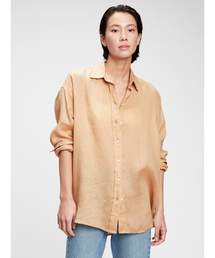 GAP | オーバーサイズ リネンシャツ(シャツ/ブラウス)