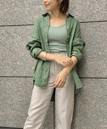 GAP | オーバーサイズ リネンシャツ(シャツ/ブラウス)