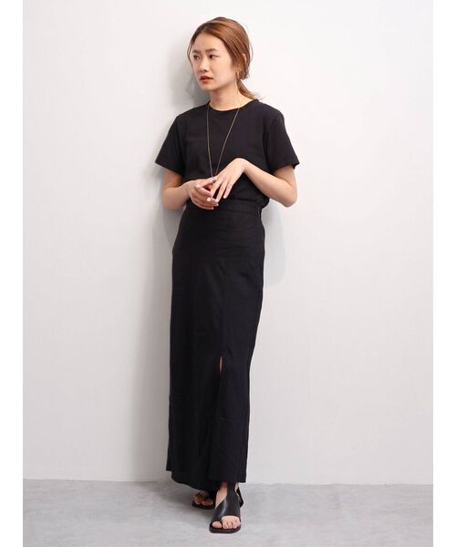 Ungrid(アングリッド)の「BASIC クルーネックTee(Tシャツ/カットソー・レディース・ブラック/オフホワイト/ベージュ・SMALL/MEDIUM)」の6枚目の写真