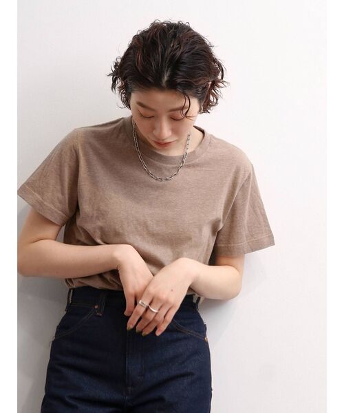 Ungrid(アングリッド)の「BASIC クルーネックTee(Tシャツ/カットソー・レディース・ブラック/オフホワイト/ベージュ・SMALL/MEDIUM)」の8枚目の写真