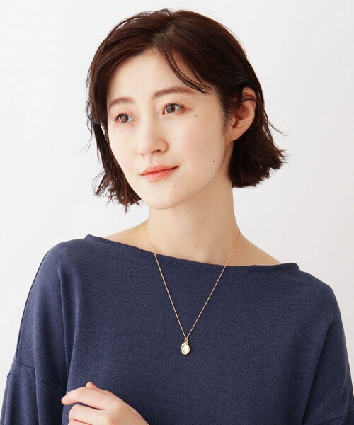 AG by aquagirl（エージーバイアクアガール）の「◆ニュアンスプレートネックレス（ネックレス・レディース・シルバー/ゴールド・00）」の3枚目の写真