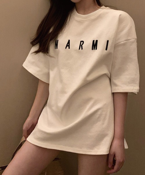 meJane（ミージェーン）の「NARMIベーシック ルーズ半袖Ｔ【ZOZOTOWN限定】（Tシャツ/カットソー・レディース・ホワイト/ブラック・FREE）」の6枚目の写真