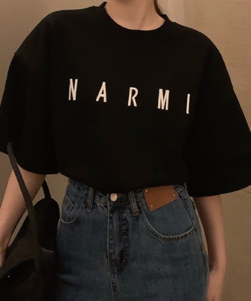 meJane（ミージェーン）の「NARMIベーシック ルーズ半袖Ｔ【ZOZOTOWN限定】（Tシャツ/カットソー・レディース・ホワイト/ブラック・FREE）」の9枚目の写真