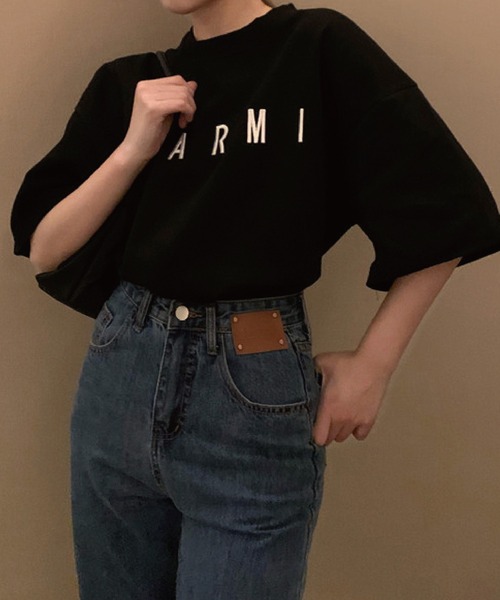 meJane（ミージェーン）の「NARMIベーシック ルーズ半袖Ｔ【ZOZOTOWN限定】（Tシャツ/カットソー・レディース・ホワイト/ブラック・FREE）」の11枚目の写真