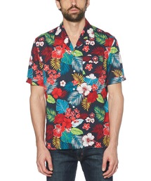 ペンギン バイ マンシングウェア フラワープリントオープンカラーシャツ メンズ ユニセックス ウェア スポーツウェア ゴルフ