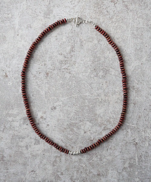 Editors Draw(エディターズドロー)の「ガラスビーズネックレス【Ria. Jaysmee/リアジェイズミー】(ネックレス・メンズ・ブルー/ブラウン・ONE SIZE)」の9枚目の写真