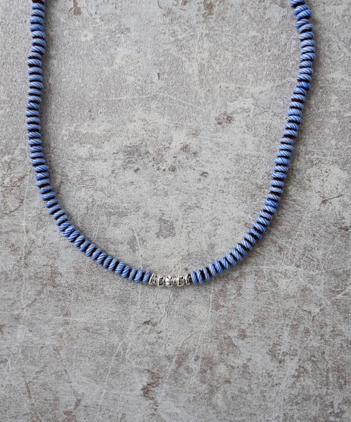 Editors Draw(エディターズドロー)の「ガラスビーズネックレス【Ria. Jaysmee/リアジェイズミー】(ネックレス・メンズ・ブルー/ブラウン・ONE SIZE)」の5枚目の写真