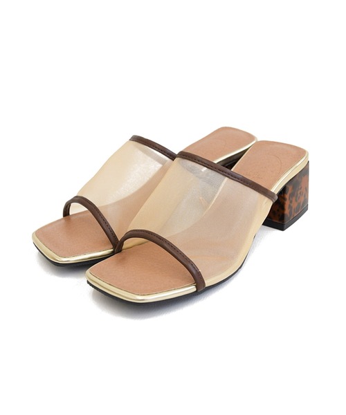 NOFALL（ノーフォール）の「シアースクエアデザインヒールサンダル（サンダル・レディース・ホワイト/ブラック/ダークブラウン/グレイッシュベージュ・SS/S/M/L/LL/3L）」の21枚目の写真