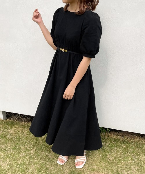 apres jour（アプレジュール）の「バックリボンパフワンピース【ZOZOTOWN限定アイテム】（ワンピース・レディース・オフホワイト/ブラック/ベージュ・フリー/X-LARGE）」の16枚目の写真