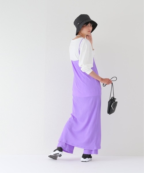 JOINT WORKS（ジョイントワークス）の「J-ドライタッチテレコキャミワンピース（ワンピース・レディース・パープル/グリーン・FREE）」の6枚目の写真